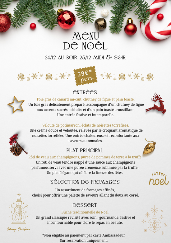 Menu de Noël