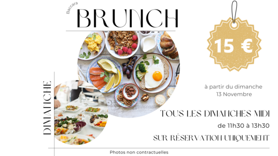 BRUNCH DU BACCARA BRUNCH DU BACCARA